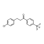structure of CAS# 898788-29-9, 3-(4-Chlorophenyl)-1-[4-(trifluoromethyl)phenyl]-1-propanone;3-(4-chlorophenyl)-4'-trifluoromethylpropiophenone