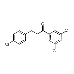 structure of CAS# 898788-45-9, 3-(4-Chlorophenyl)-1-(3,5-dichlorophenyl)-1-propanone;3-(4-chlorophenyl)-3',5'-dichloropropiophenone