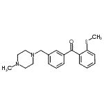 structure of CAS# 898788-54-0, {3-[(4-Methyl-1-piperazinyl)methyl]phenyl}[2-(methylsulfanyl)phenyl]methanone;3'-(4-methylpiperazinomethyl)-2-thiomethylbenzophenone