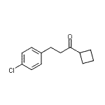 结构式 CAS# 898788-57-3, 3-(4-氯苯基)-1-环丁基-1-丙酮
