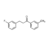 结构式 CAS# 898788-67-5, 3-(3-氟苯基)-1-(3-甲基苯基)-1-丙酮