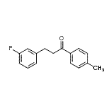 结构式 CAS# 898788-69-7, 3-(3-氟苯基)-1-(4-甲基苯基)-1-丙酮