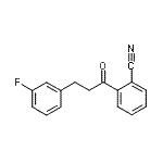 structure of CAS# 898788-79-9, 2-[3-(3-Fluorophenyl)propanoyl]benzonitrile;2'-cyano-3-(3-fluorophenyl)propiophenone