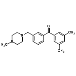 structure of CAS# 898788-83-5, (3,5-Dimethylphenyl){3-[(4-methyl-1-piperazinyl)methyl]phenyl}methanone;3,5-dimethyl-3'-(4-methylpiperazinomethyl) benzophenone