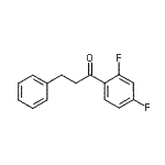 structure of CAS# 898788-87-9, 1-(2,4-Difluorophenyl)-3-phenyl-1-propanone;2',4'-difluoro-3-phenylpropiophenone