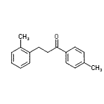 结构式 CAS# 898789-10-1, 3-(2-甲基苯基)-1-(4-甲基苯基)-1-丙酮