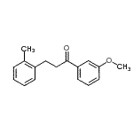 结构式 CAS# 898789-16-7, 1-(3-甲氧基苯基)-3-(2-甲基苯基)-1-丙酮