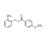 结构式 CAS# 898789-19-0, 1-(4-甲氧基苯基)-3-(2-甲基苯基)-1-丙酮