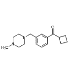 结构式 CAS# 898789-41-8, 环丁基{3-[(4-甲基-1-哌嗪基)甲基]苯基}甲酮