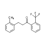 结构式 CAS# 898789-73-6, 3-(2-甲基苯基)-1-[2-(三氟甲基)苯基]-1-丙酮
