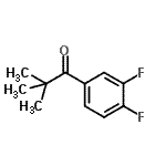 结构式 CAS# 898789-74-7, 1-(3,4-二氟苯基)-2,2-二甲基-1-丙酮