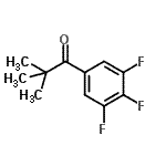 结构式 CAS# 898789-80-5, 2,2-二甲基-1-(3,4,5-三氟苯基)-1-丙酮