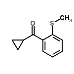 结构式 CAS# 898789-94-1, 环丙基[2-(甲硫基)苯基]甲酮