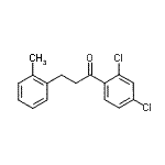 结构式 CAS# 898789-96-3, 1-(2,4-二氯苯基)-3-(2-甲基苯基)-1-丙酮