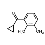 结构式 CAS# 898790-00-6, 环丙基(2,3-二甲基苯基)甲酮