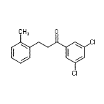结构式 CAS# 898790-05-1, 1-(3,5-二氯苯基)-3-(2-甲基苯基)-1-丙酮