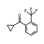 结构式 CAS# 898790-12-0, 环丙基[2-(三氟甲基)苯基]甲酮
