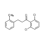 结构式 CAS# 898790-20-0, 1-(2,6-二氯苯基)-3-(2-甲基苯基)-1-丙酮