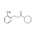 structure of CAS# 898790-29-9, 1-Cyclohexyl-3-(2-methylphenyl)-1-propanone;cyclohexyl 2-(2-methylphenyl)ethyl ketone