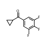 结构式 CAS# 898790-36-8, 环丙基(3,4,5-三氟苯基)甲酮