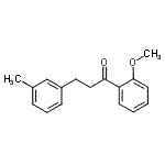 structure of CAS# 898790-37-9, 1-(2-Methoxyphenyl)-3-(3-methylphenyl)-1-propanone;2'-methoxy-3-(3-methylphenyl)propiophenone