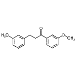 结构式 CAS# 898790-39-1, 1-(3-甲氧基苯基)-3-(3-甲基苯基)-1-丙酮