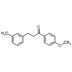 结构式 CAS# 898790-41-5, 1-(4-甲氧基苯基)-3-(3-甲基苯基)-1-丙酮