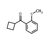 结构式 CAS# 898790-56-2, 环丁基[2-(甲硫基)苯基]甲酮