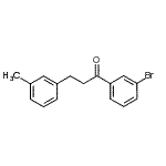 structure of CAS# 898790-59-5, 1-(3-Bromophenyl)-3-(3-methylphenyl)-1-propanone;3'-bromo-3-(3-methylphenyl)propiophenone