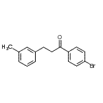 structure of CAS# 898790-61-9, 1-(4-Bromophenyl)-3-(3-methylphenyl)-1-propanone;4'-bromo-3-(3-methylphenyl)propiophenone