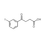 结构式 CAS# 898790-80-2, 4-(3-碘苯基)-4-氧代丁酸