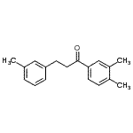 结构式 CAS# 898790-81-3, 1-(3,4-二甲基苯基)-3-(3-甲基苯基)-1-丙酮