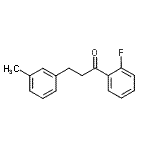 structure of CAS# 898790-99-3, 1-(2-Fluorophenyl)-3-(3-methylphenyl)-1-propanone;2'-fluoro-3-(3-methylphenyl)propiophenone