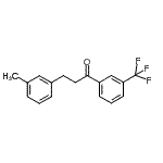 structure of CAS# 898791-05-4, 3-(3-Methylphenyl)-1-[3-(trifluoromethyl)phenyl]-1-propanone;3-(3-methylphenyl)-3'-trifluoromethylpropiophenone