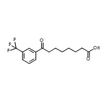 结构式 CAS# 898791-07-6, 8-氧代-8-[3-(三氟甲基)苯基]辛酸
