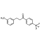 structure of CAS# 898791-08-7, 3-(3-Methylphenyl)-1-[4-(trifluoromethyl)phenyl]-1-propanone;3-(3-methylphenyl)-4'-trifluoromethylpropiophenone