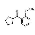 结构式 CAS# 898791-42-9, 环戊基[2-(甲硫基)苯基]甲酮