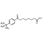 结构式 CAS# 898791-47-4, 8-[4-(2-甲基-2-丙基)苯基]-8-氧代辛酸