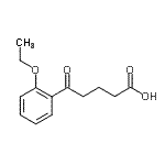 结构式 CAS# 898791-59-8, 5-(2-乙氧基苯基)-5-氧代戊酸