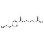 structure of CAS# 898791-69-0, 7-(4-Ethoxyphenyl)-7-oxoheptanoic acid;7-(4-ethoxyphenyl)-7-oxoheptanoic acid