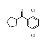 结构式 CAS# 898791-84-9, 环戊基(2,5-二氯苯基)甲酮