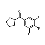 structure of CAS# 898792-02-4, Cyclopentyl(3,4,5-trifluorophenyl)methanone;cyclopentyl 3,4,5-trifluorophenyl ketone