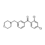 结构式 CAS# 898792-19-3, (2,4-二氯苯基)[3-(4-吗啉基甲基)苯基]甲酮