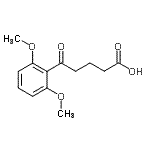 结构式 CAS# 898792-47-7, 5-(2,6-二甲氧基苯基)-5-氧代戊酸