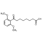 结构式 CAS# 898792-53-5, 8-(2,6-二甲氧基苯基)-8-氧代辛酸