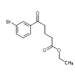 结构式 CAS# 898792-69-3, 乙基5-(3-溴苯基)-5-氧代戊酸酯