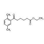 结构式 CAS# 898792-82-0, 乙基6-(2,5-二甲基苯基)-6-氧代己酸酯