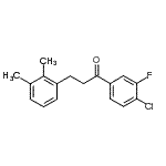 结构式 CAS# 898792-92-2, 1-(4-氯-3-氟苯基)-3-(2,3-二甲基苯基)-1-丙酮