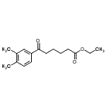 结构式 CAS# 898793-09-4, 乙基6-(3,4-二甲基苯基)-6-氧代己酸酯