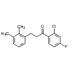 structure of CAS# 898793-16-3, 1-(2-Chloro-4-fluorophenyl)-3-(2,3-dimethylphenyl)-1-propanone;2'-chloro-3-(2,3-dimethylphenyl)-4'-fluoropropiophenone